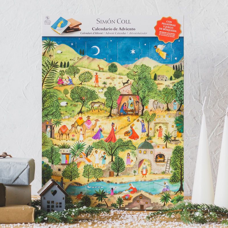 Calendario Adviento Chocolate con leche 120g Simón Coll