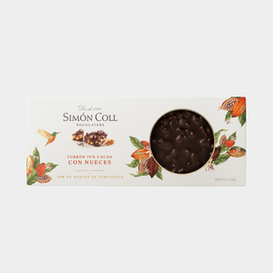 Torró Xocolata 70% cacau amb nous 250g